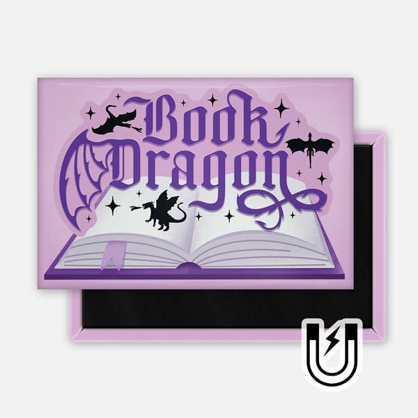 Book Dragon Magnet