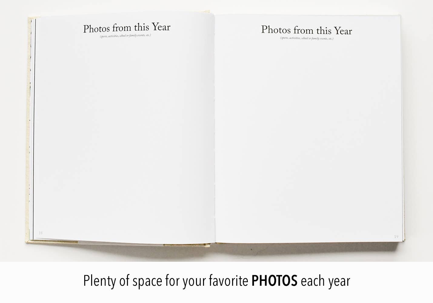 Dear Daughter Childhood Keepsake Book | Mother's Day Gift: Cream