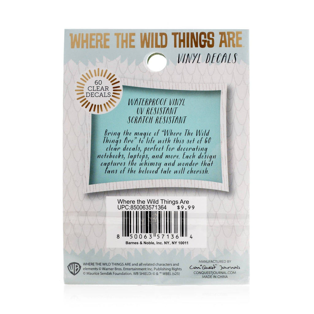 Where the Wild Things Are Clear Decals (60-Pack)