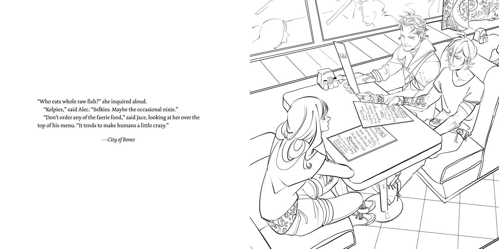 Coloring Book - Official Mortal Instruments by Cassandra Clare