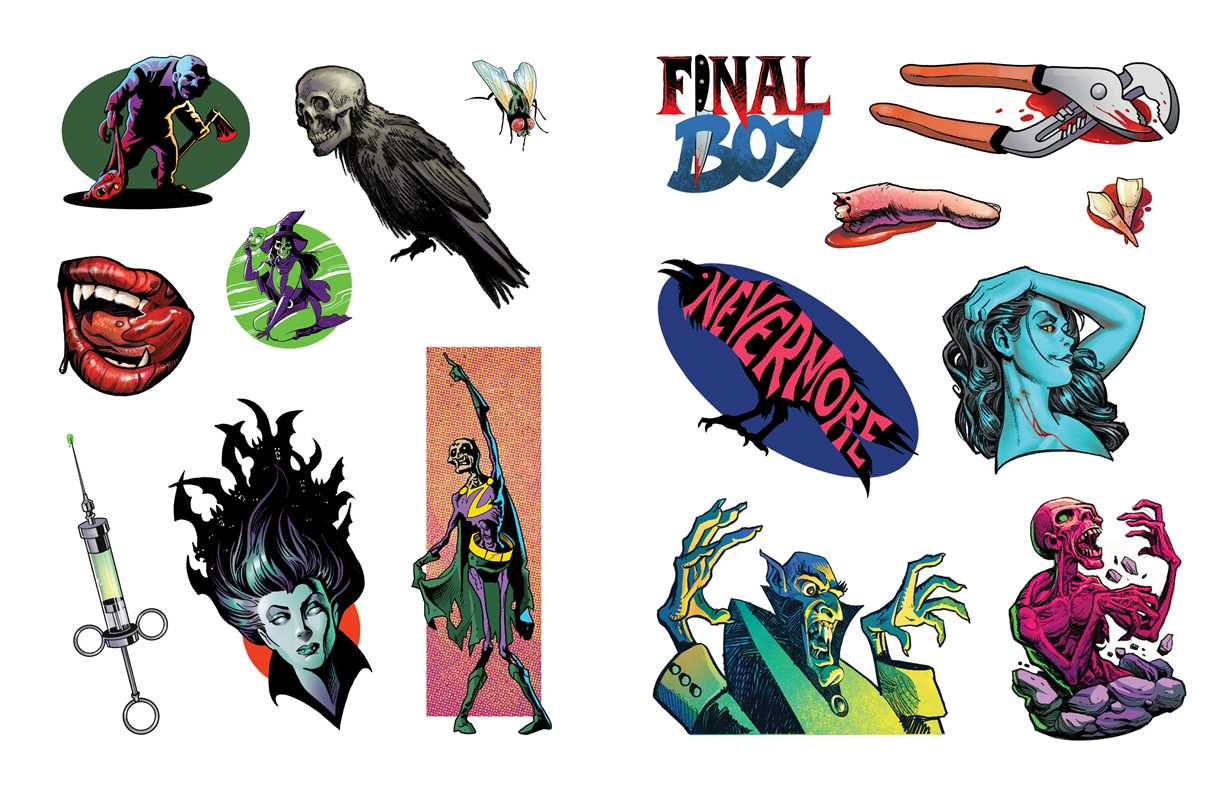 Extreme Horror Sticker Book
