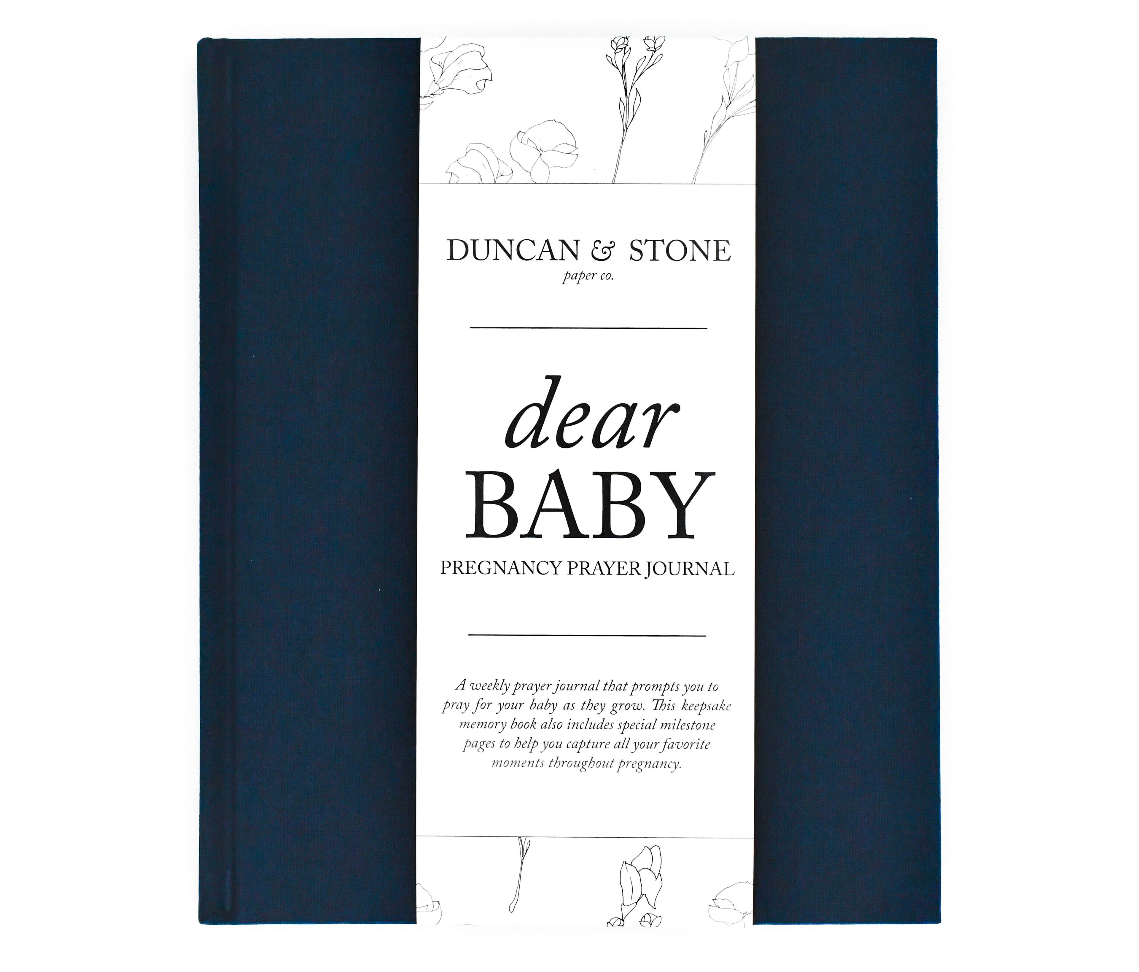 Dear Baby: A Pregnancy Prayer Journal & Memory Book for Moms: Gray