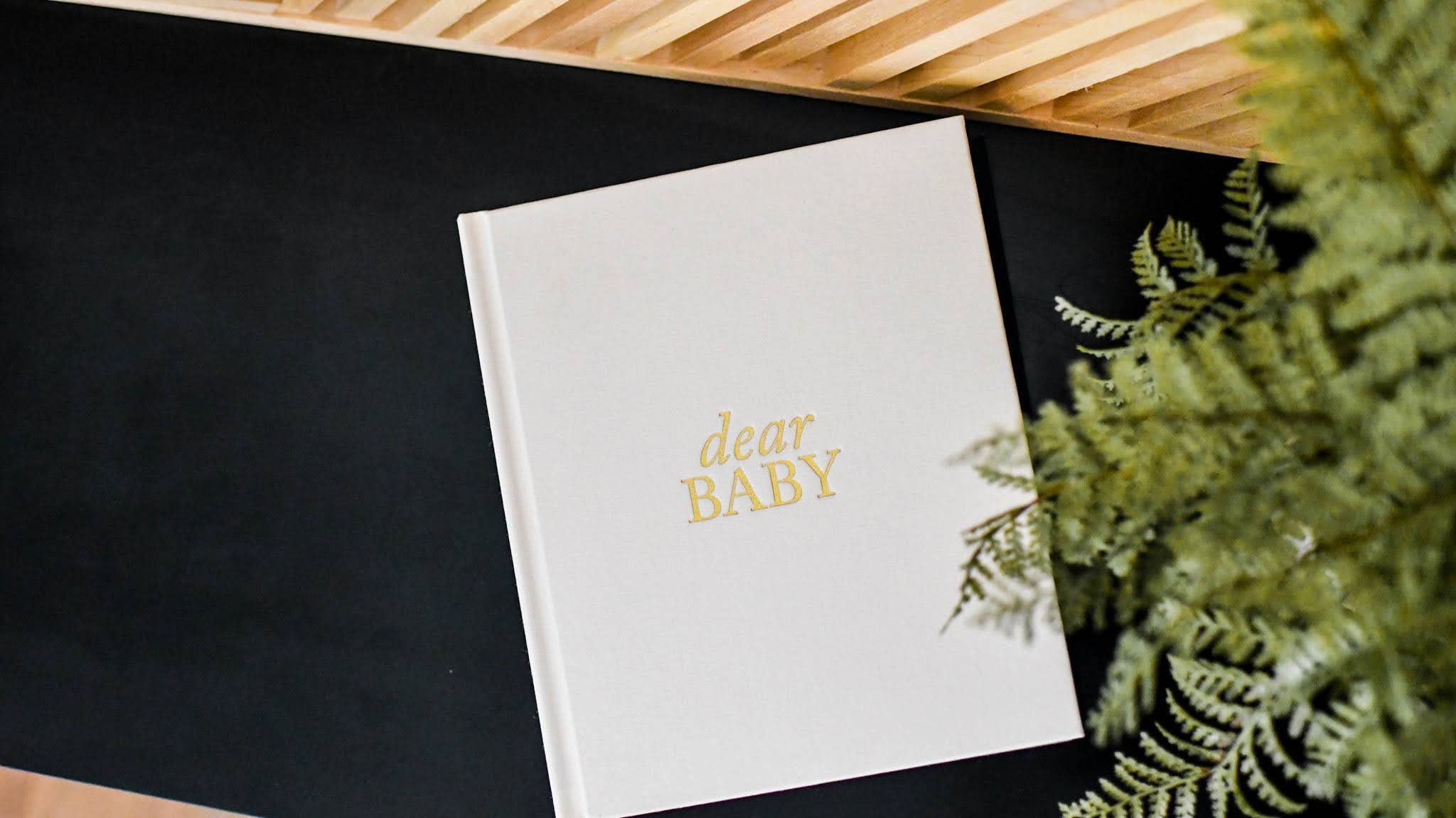 Dear Baby: A Pregnancy Prayer Journal & Memory Book for Moms: Gray