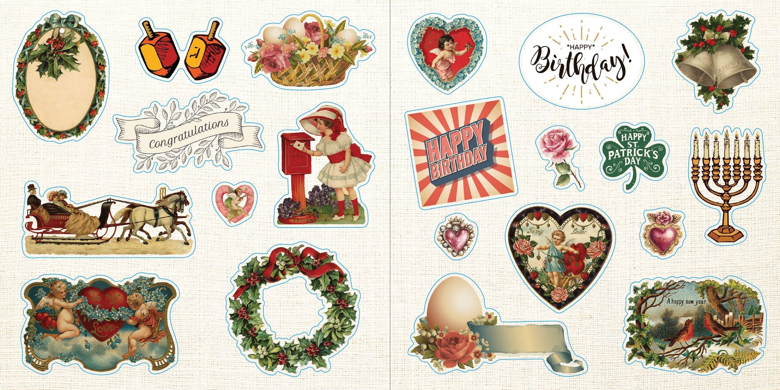 Sticker Book - Loads of Ephemera (580 stickers)