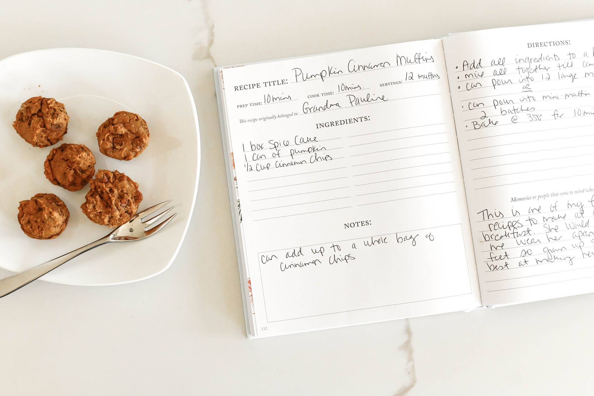 Family Recipe Book & Keepsake Journal | Christmas Gift