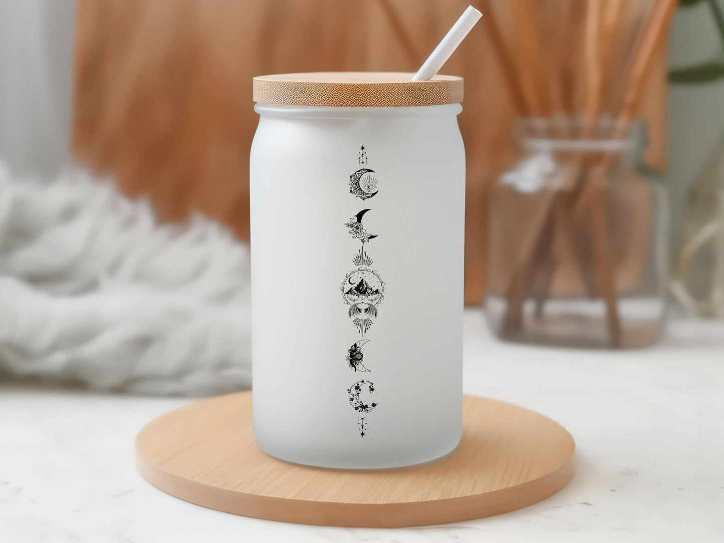 Glass Can - Velaris 16oz Frosted Glass Can