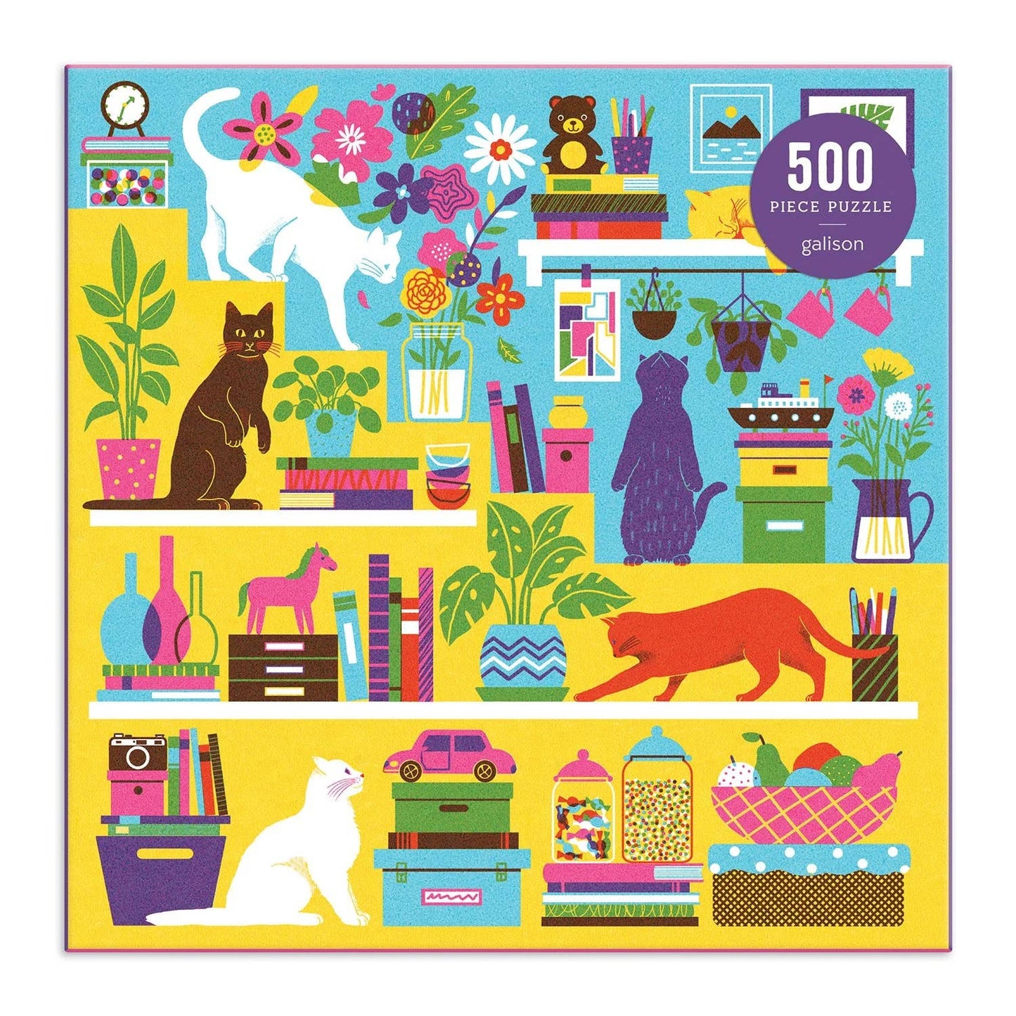 Puzzle - Curious Cats 500 Piece