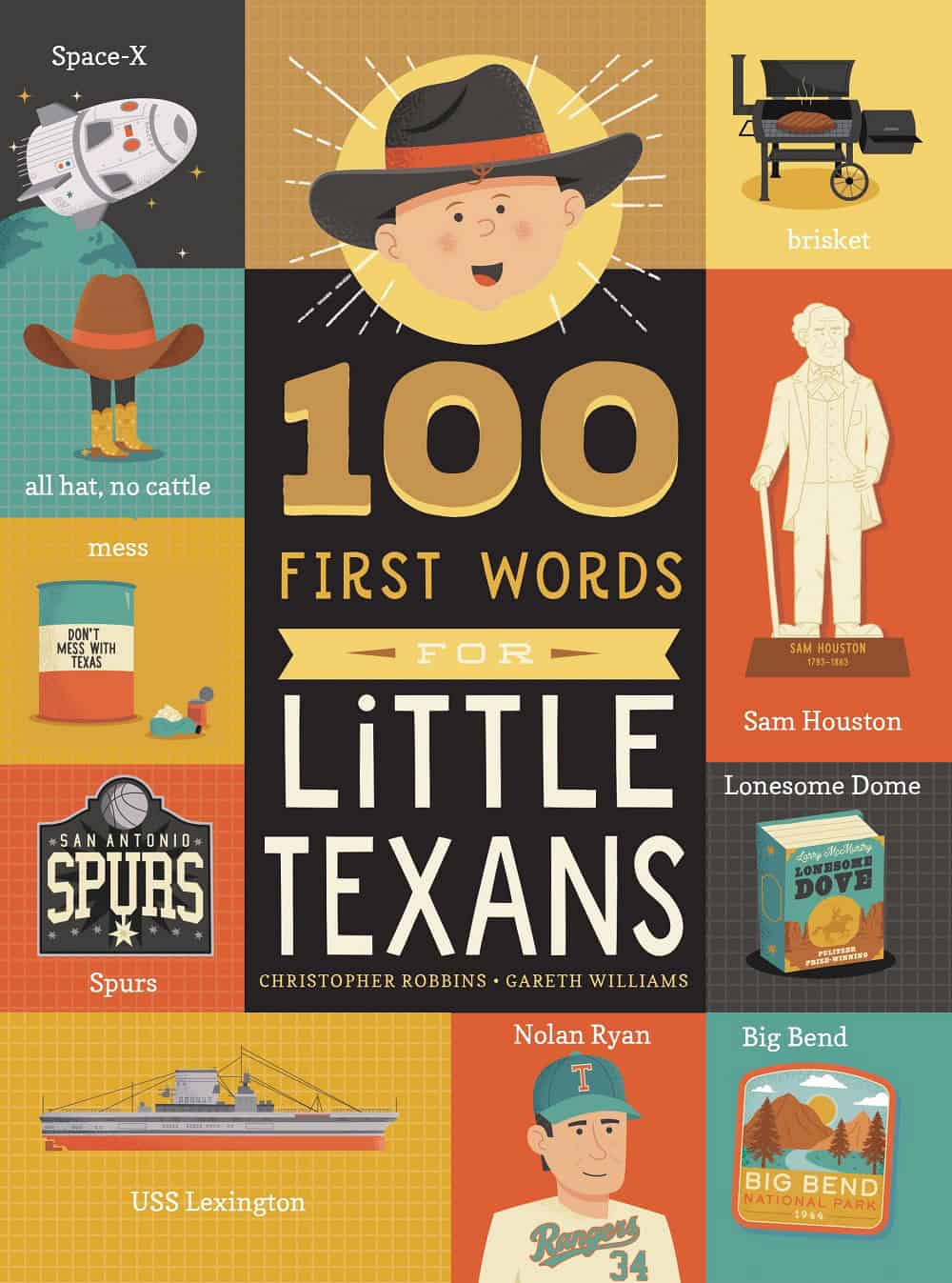 100 First Words for Little Texans Board Book