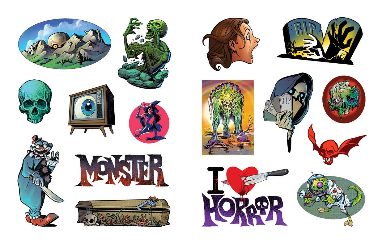 Extreme Horror Sticker Book