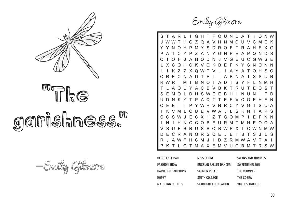 Gilmore Girls Word Search and Coloring Book