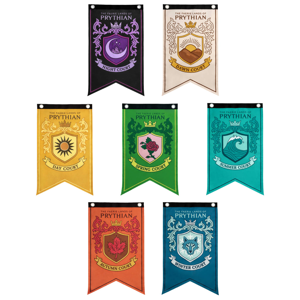 A Court of Thorns and Roses Banner Flag Set (12'' x 20'')