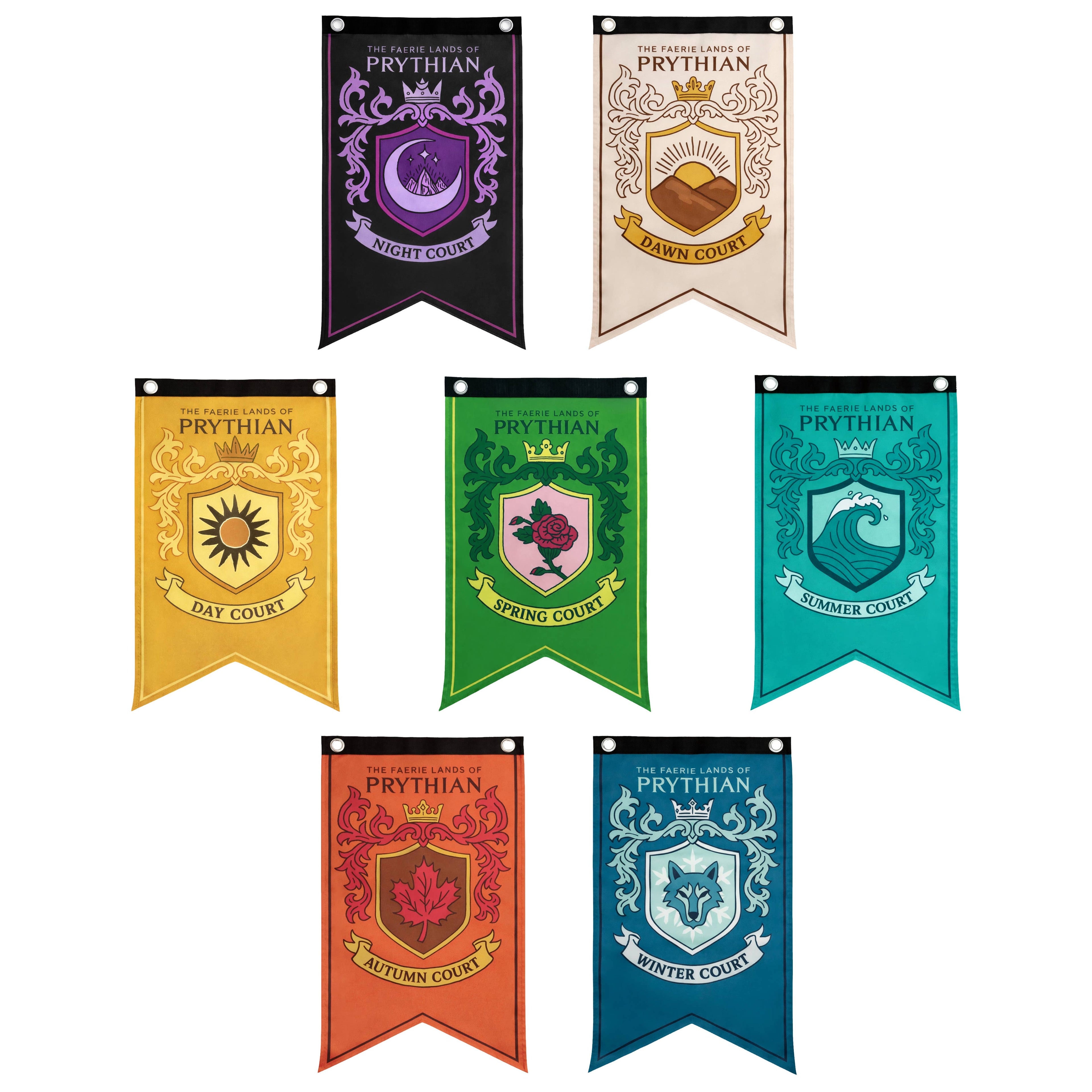 A Court of Thorns and Roses Banner Flag Set (12'' x 20'')