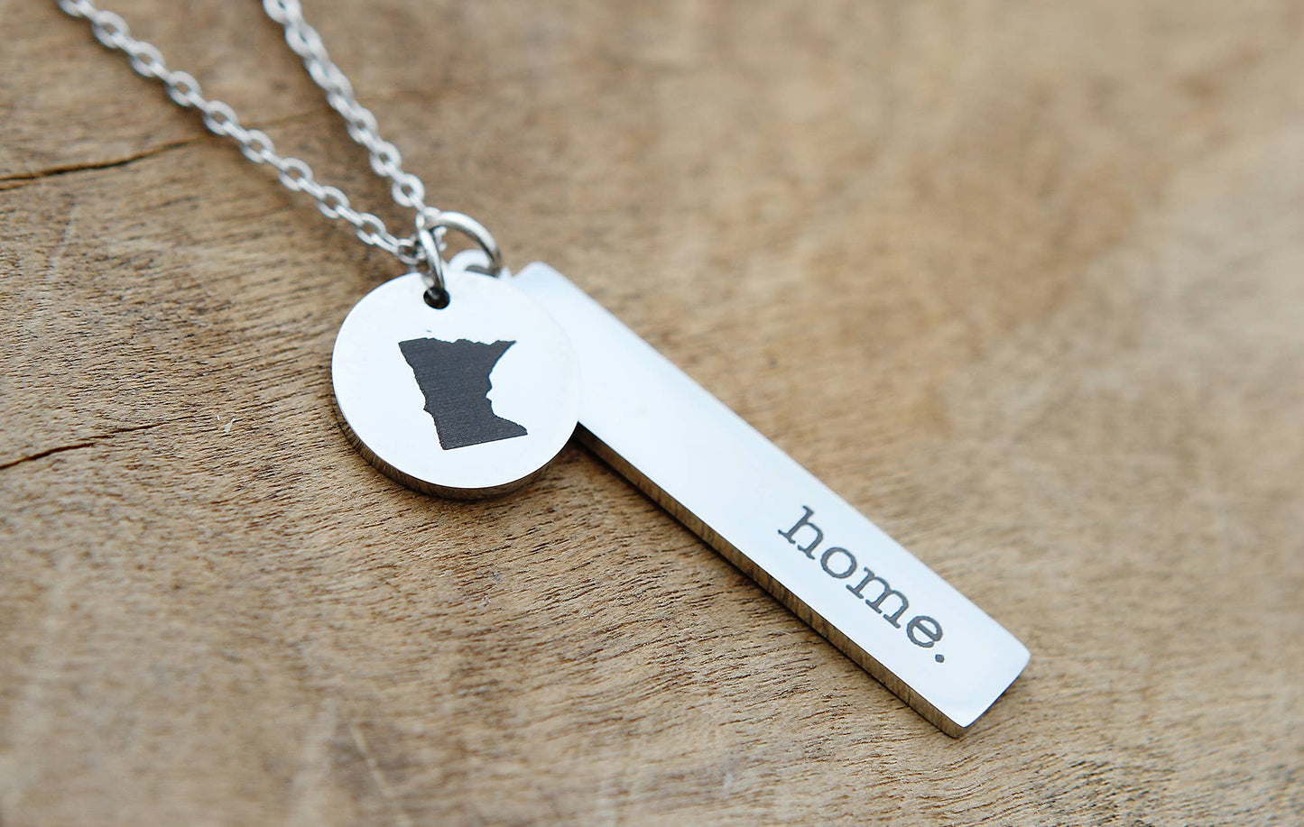Texas Engraved Necklace: Gold