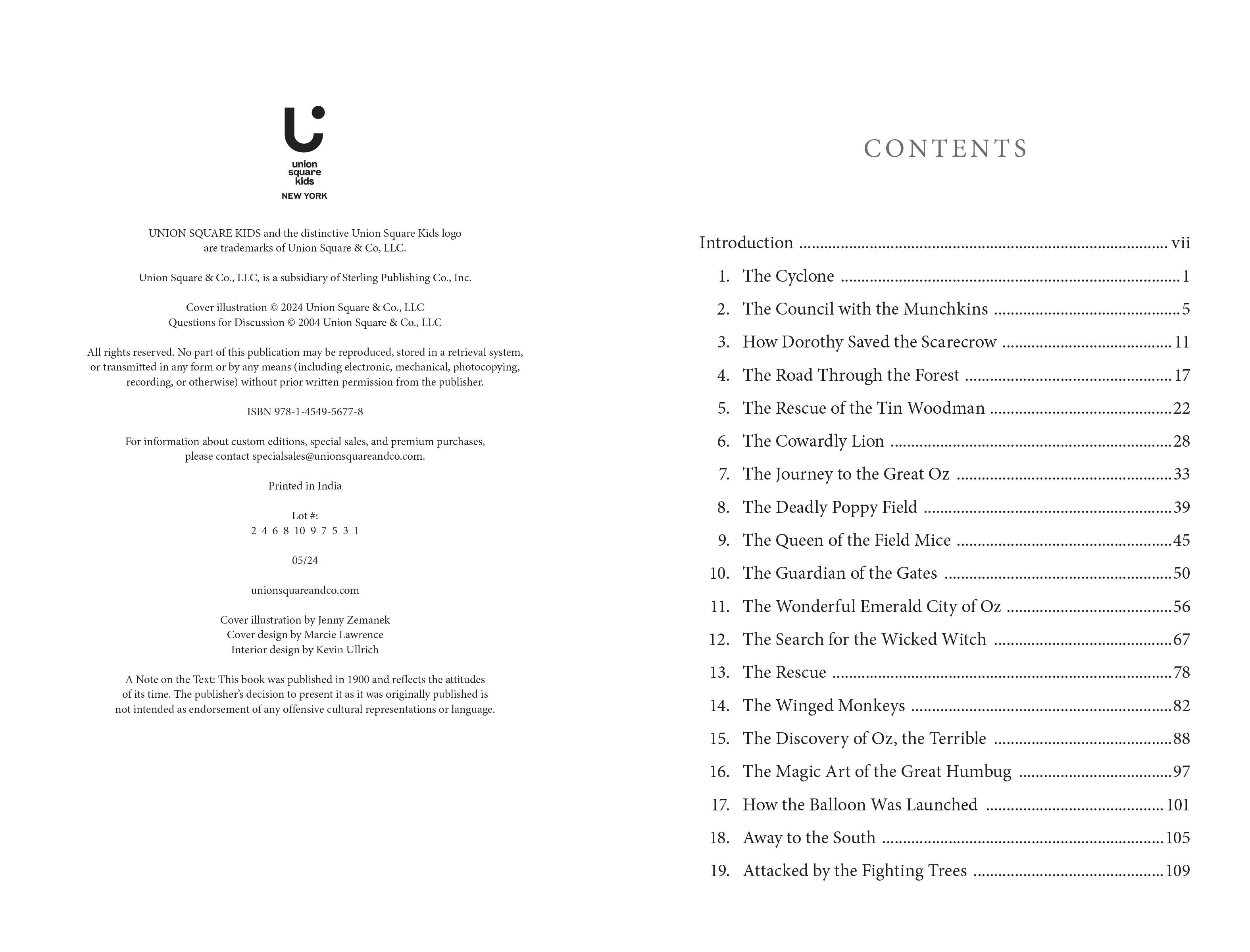 The Wonderful Wizard of Oz by L. Frank Baum