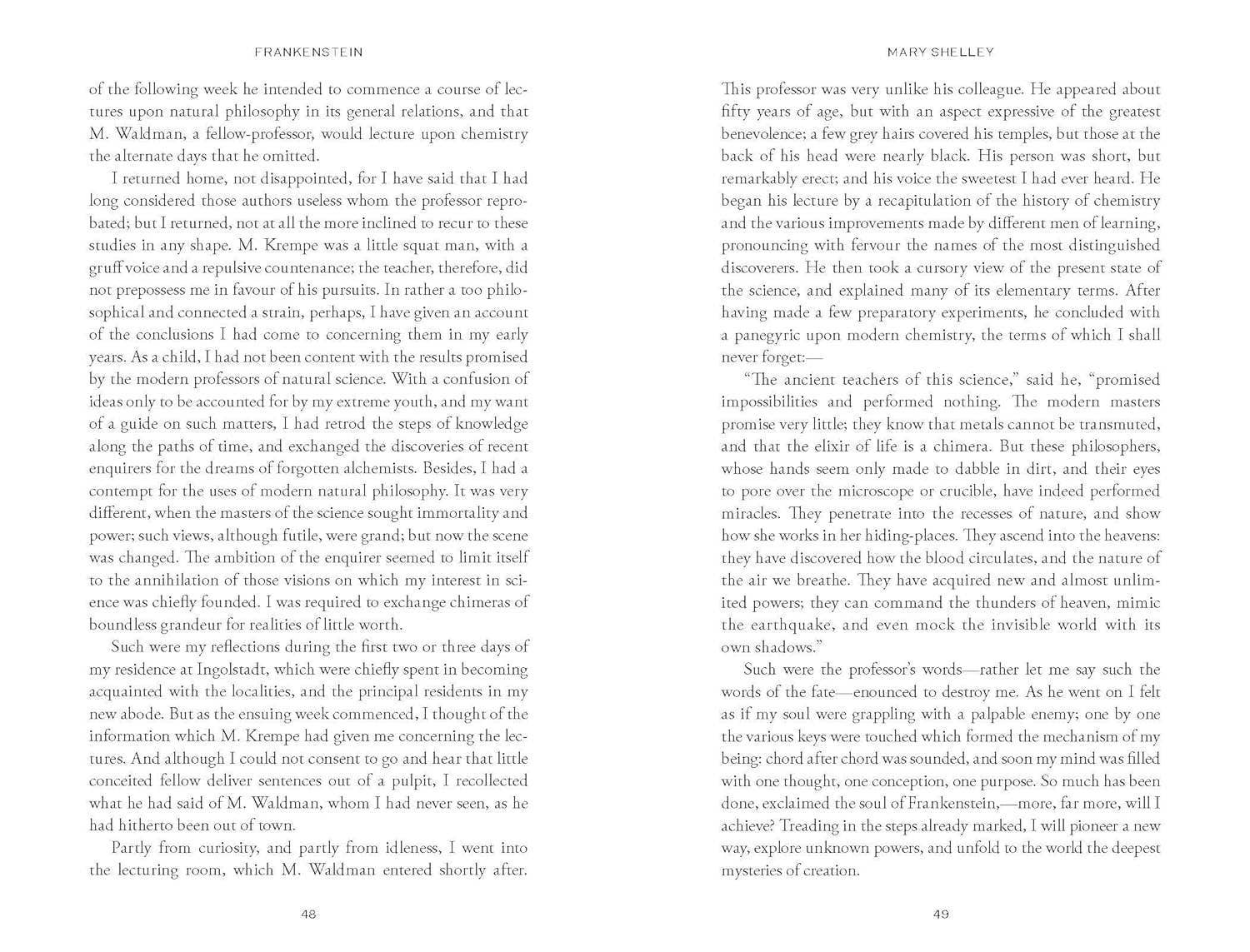 Frankenstein by Mary Shelley