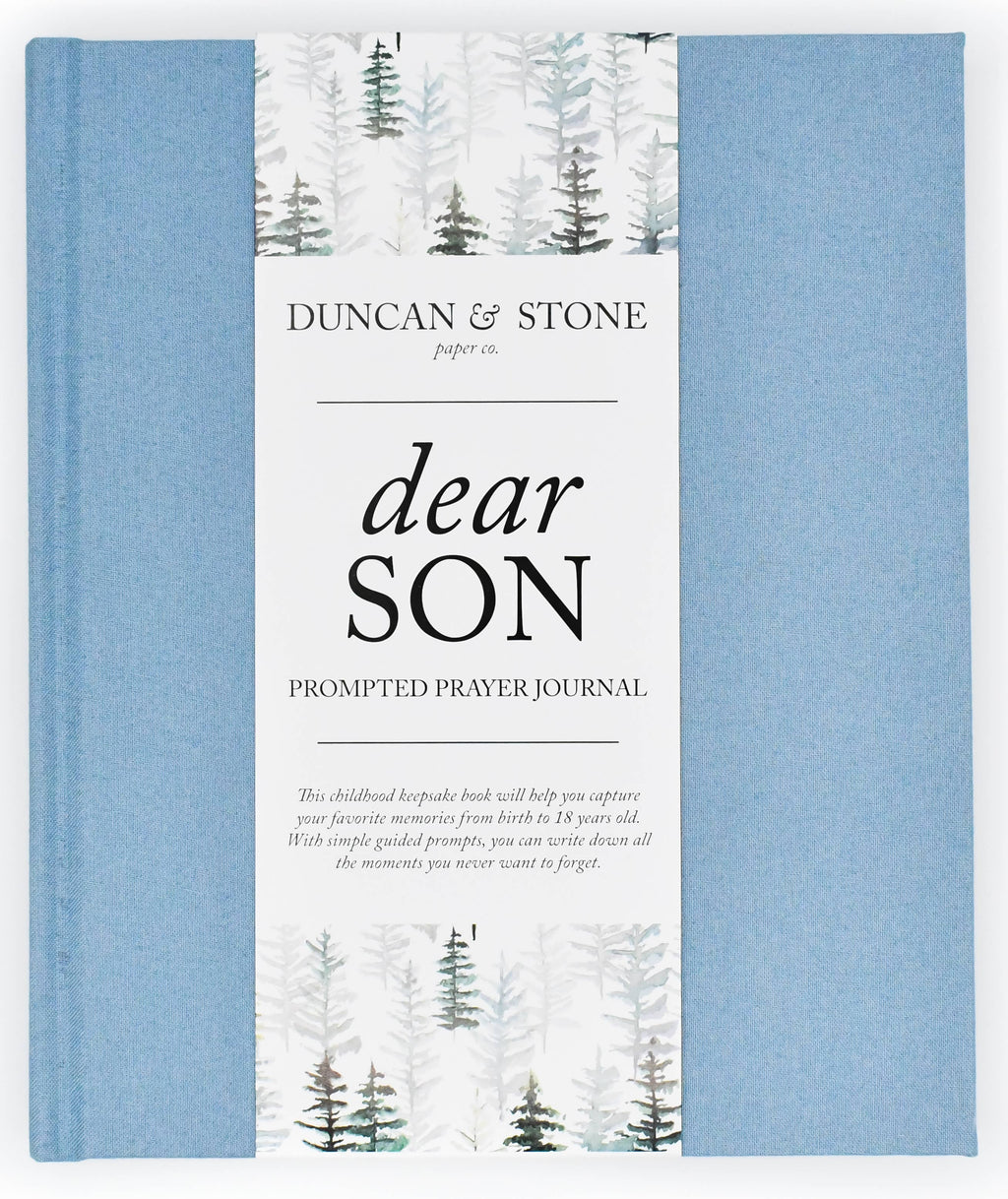Dear Son Childhood Keepsake Book | Gift for Mom or Spouse: Gray