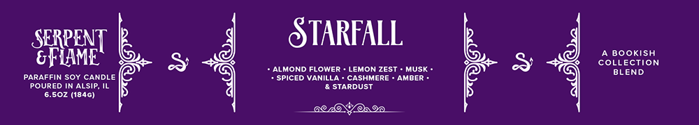 Candle - Starfall Candle, Almond Flower Vanilla Cashmere: 6.5oz Candle Tin