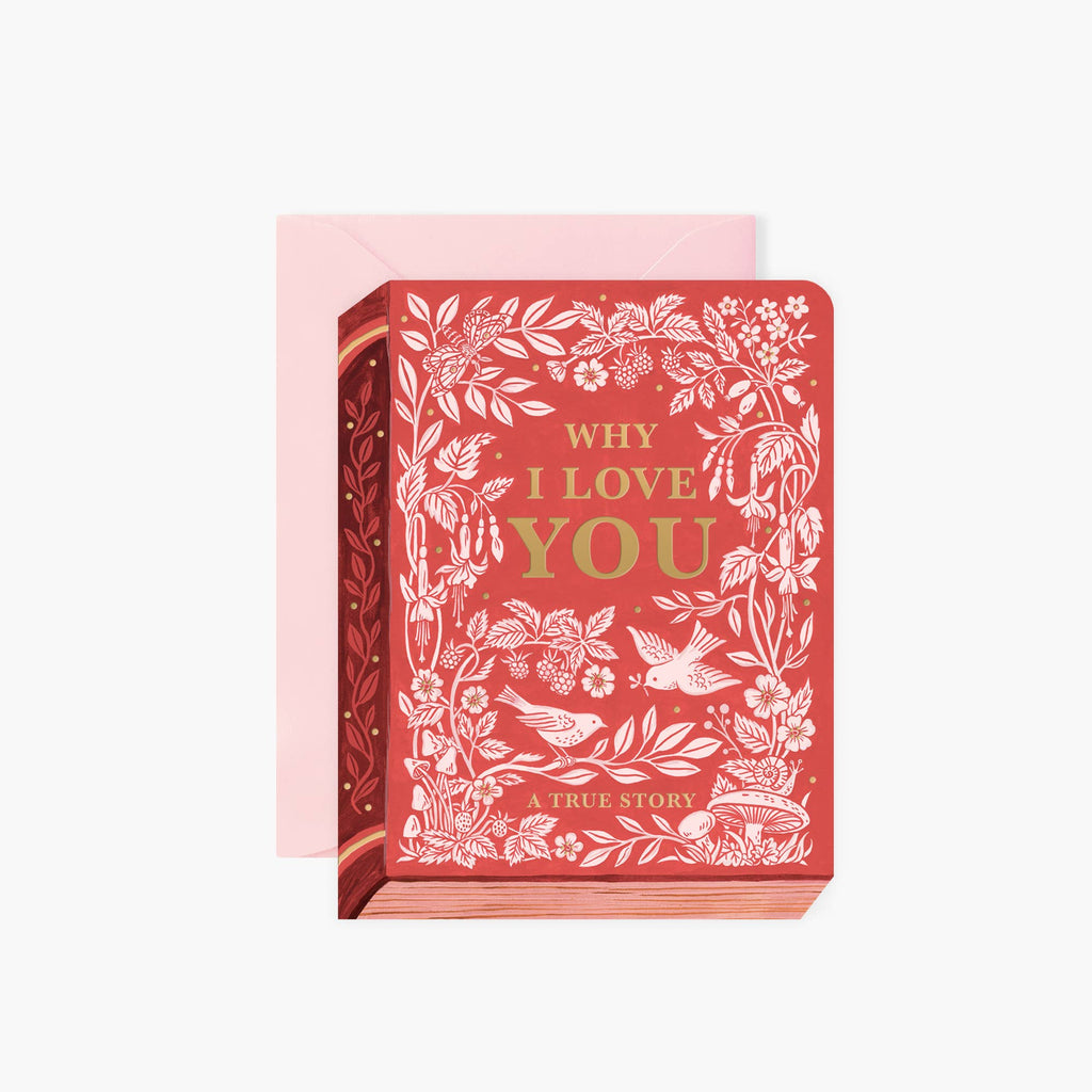WHY I LOVE YOU "BOOK" | Valentine's Day greeting card