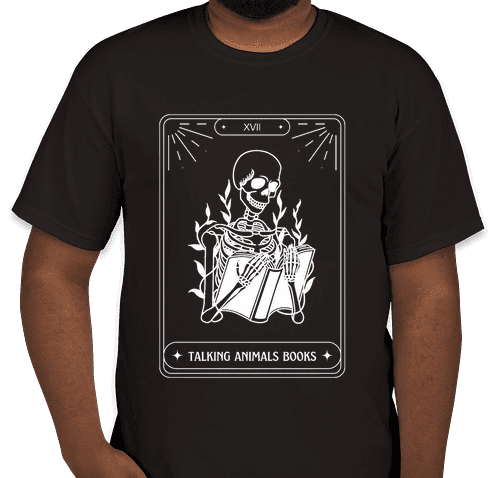 T-Shirt - Talking Animals Books Tarot - Black - XLarge