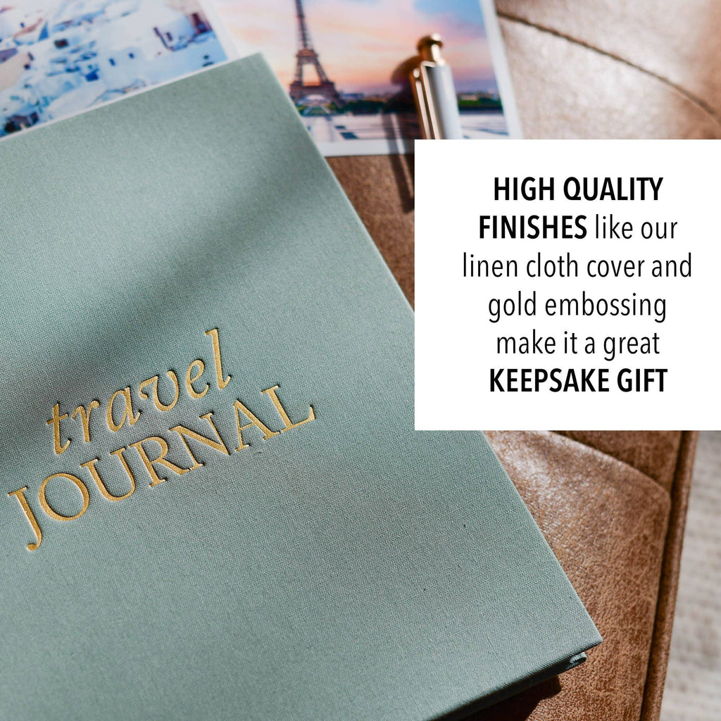 Travel Journal | Adventure Keepsake | Trip Adventure Book: Sage Green