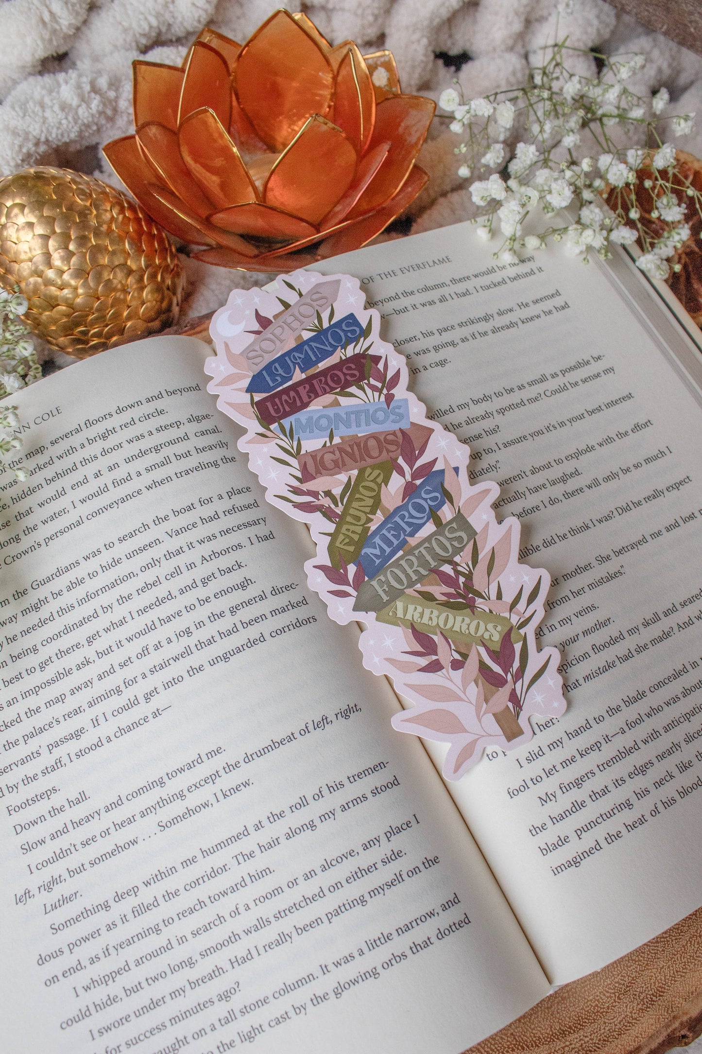 Emarion Location Sign Die-Cut Bookmark | Everflame