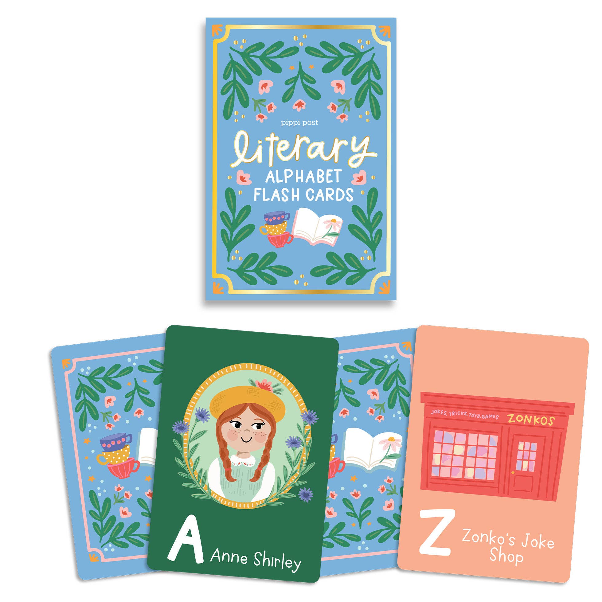Literary Favorites Alphabet Flash Cards