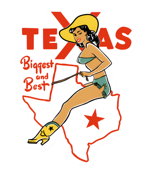 Texas Cowgirl Sticker