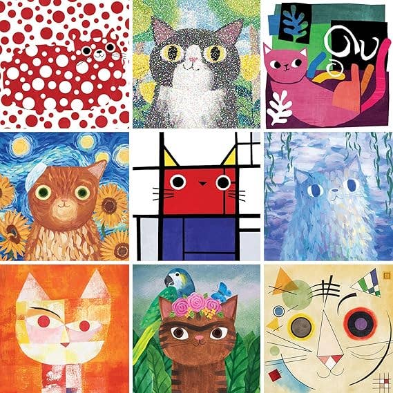 Puzzle - Artsy Cats 500 Piece Family