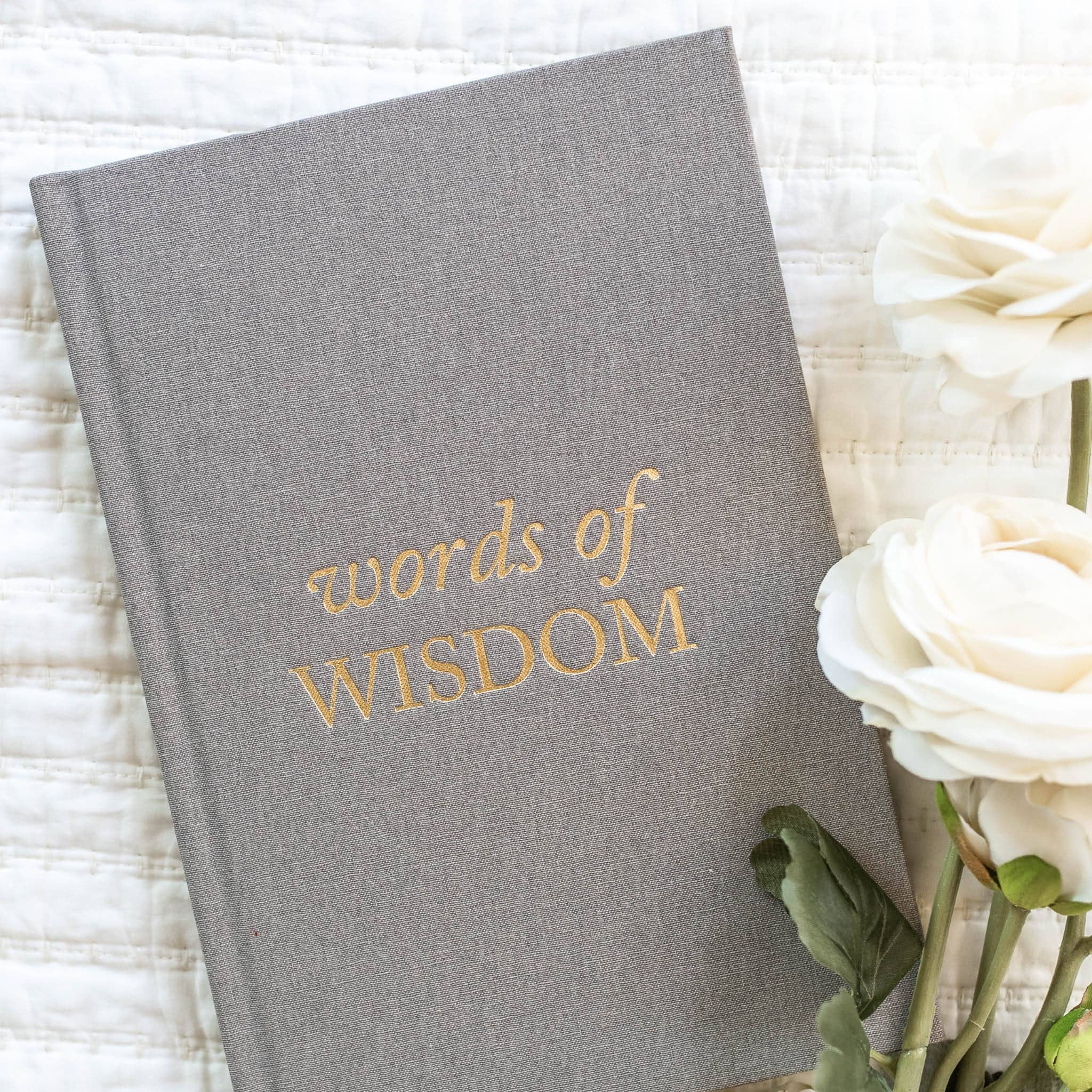 Words of Wisdom Journal for Wedding Guest Book | Graduation