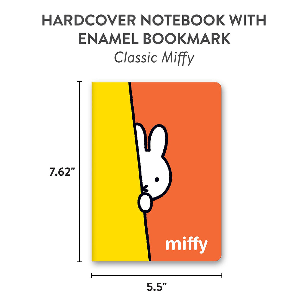 Hardcover Notebook with Enamel Bookmark Classic Miffy
