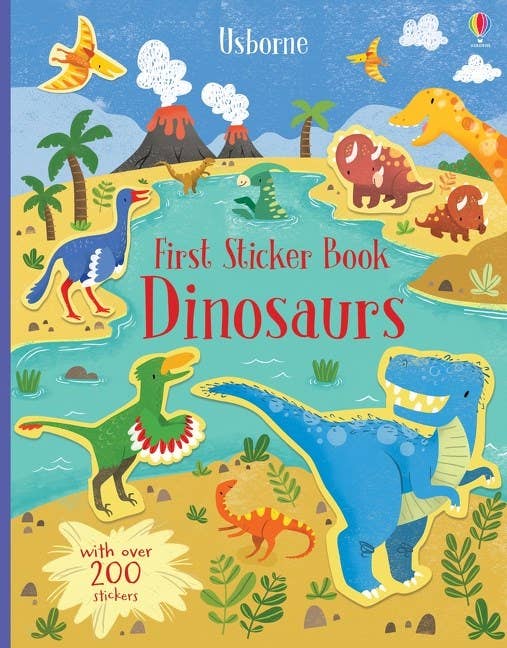 First Sticker Book Dinosaurs : Usborne