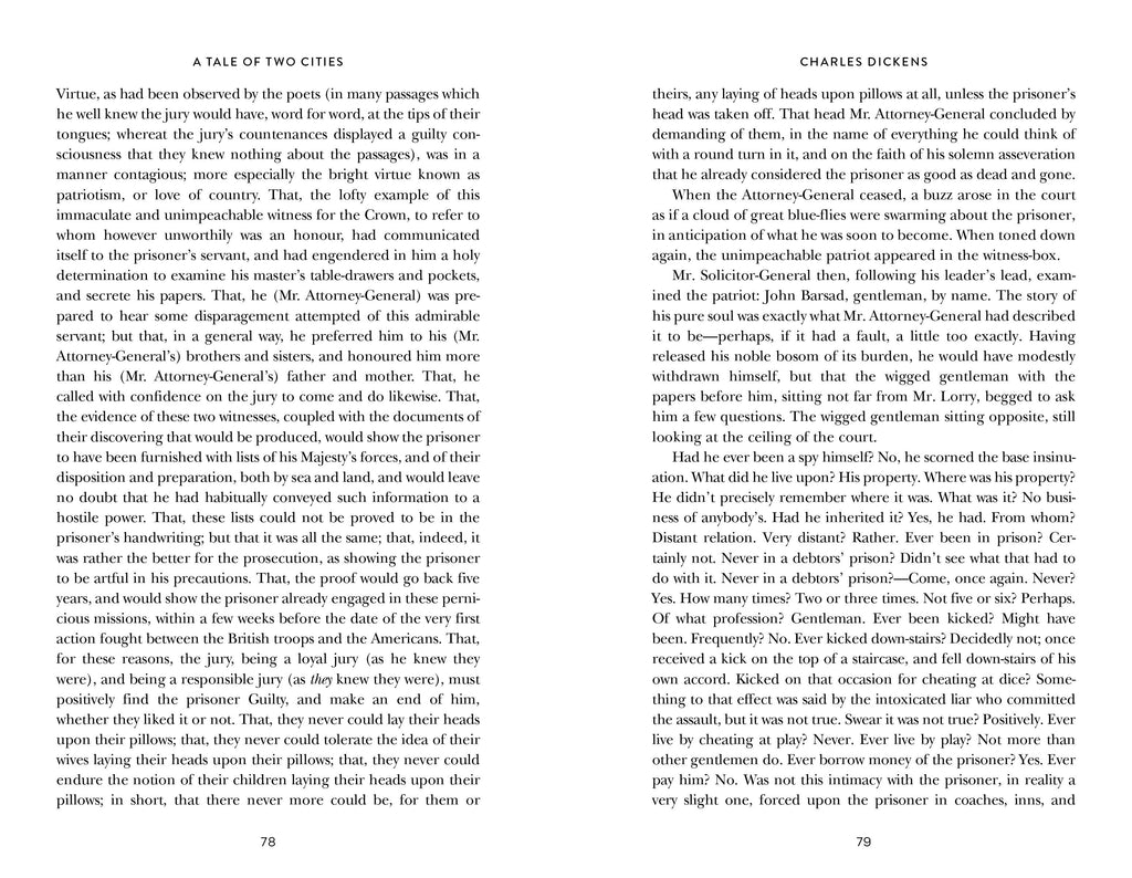 A Tale of Two Cities by Charles Dickens: Clothbound Edition