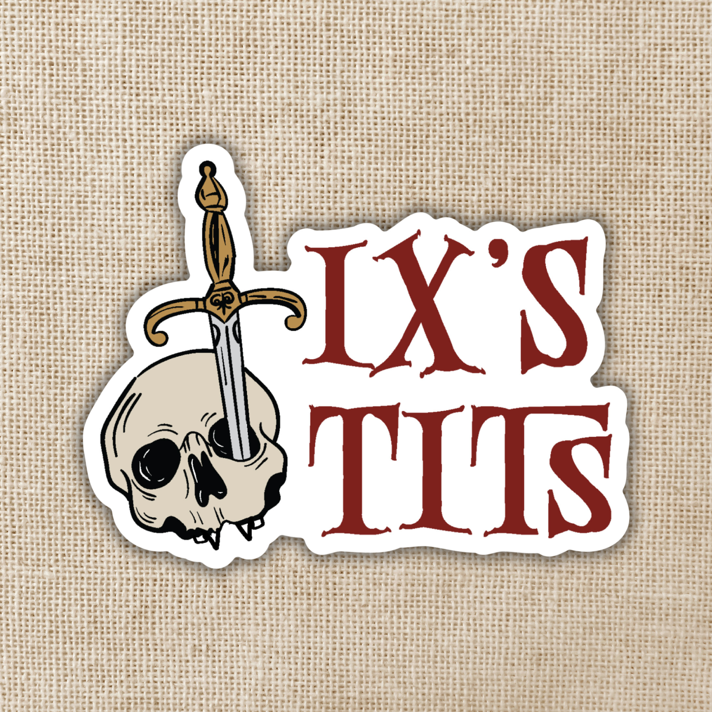 Ix's Tits Sticker | Crowns Of Nyaxia