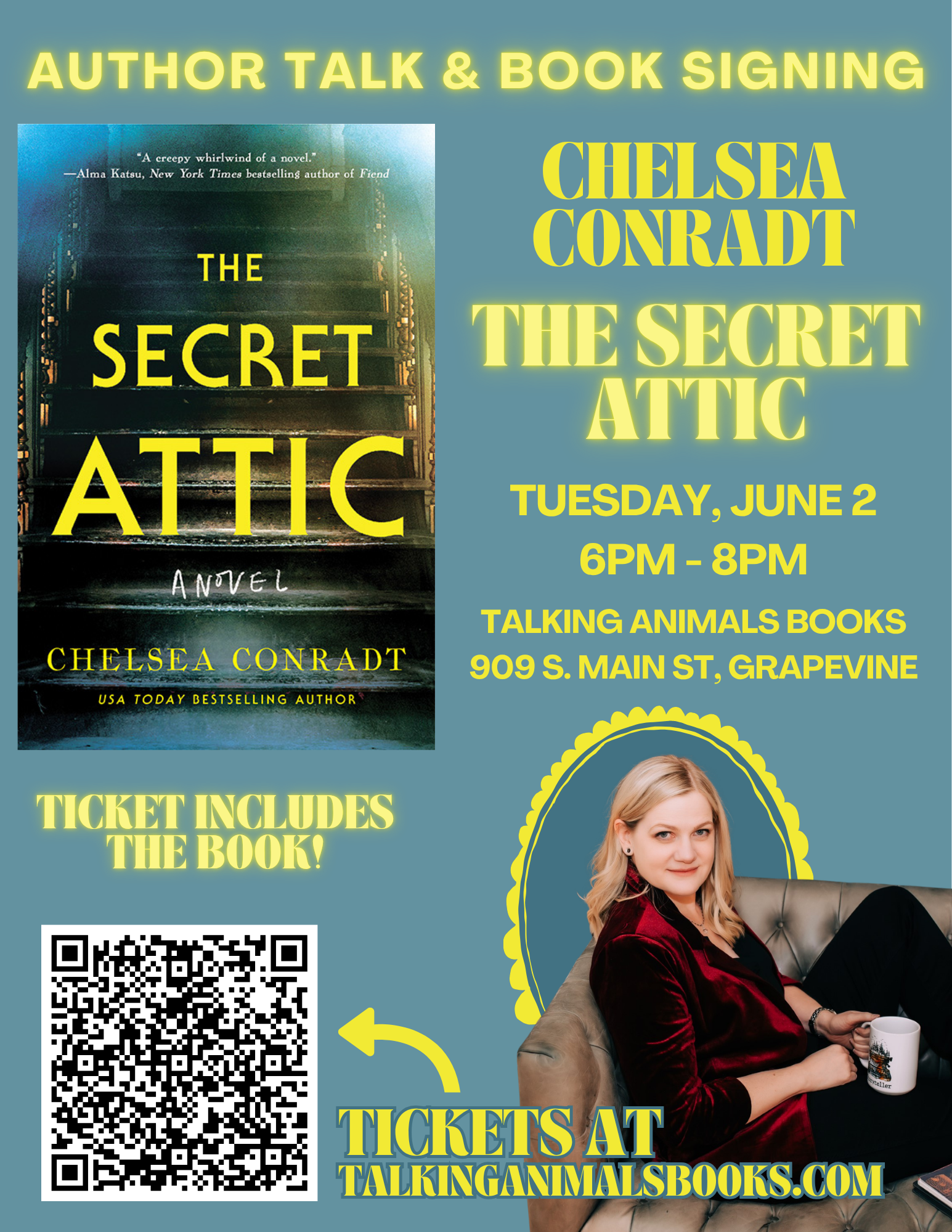 PREORDER: Chelsea Conradt, The Secret Attic (includes ticket to Event on 6/2)