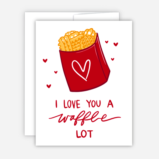 Greeting Card - I Love You a Waffle Lot
