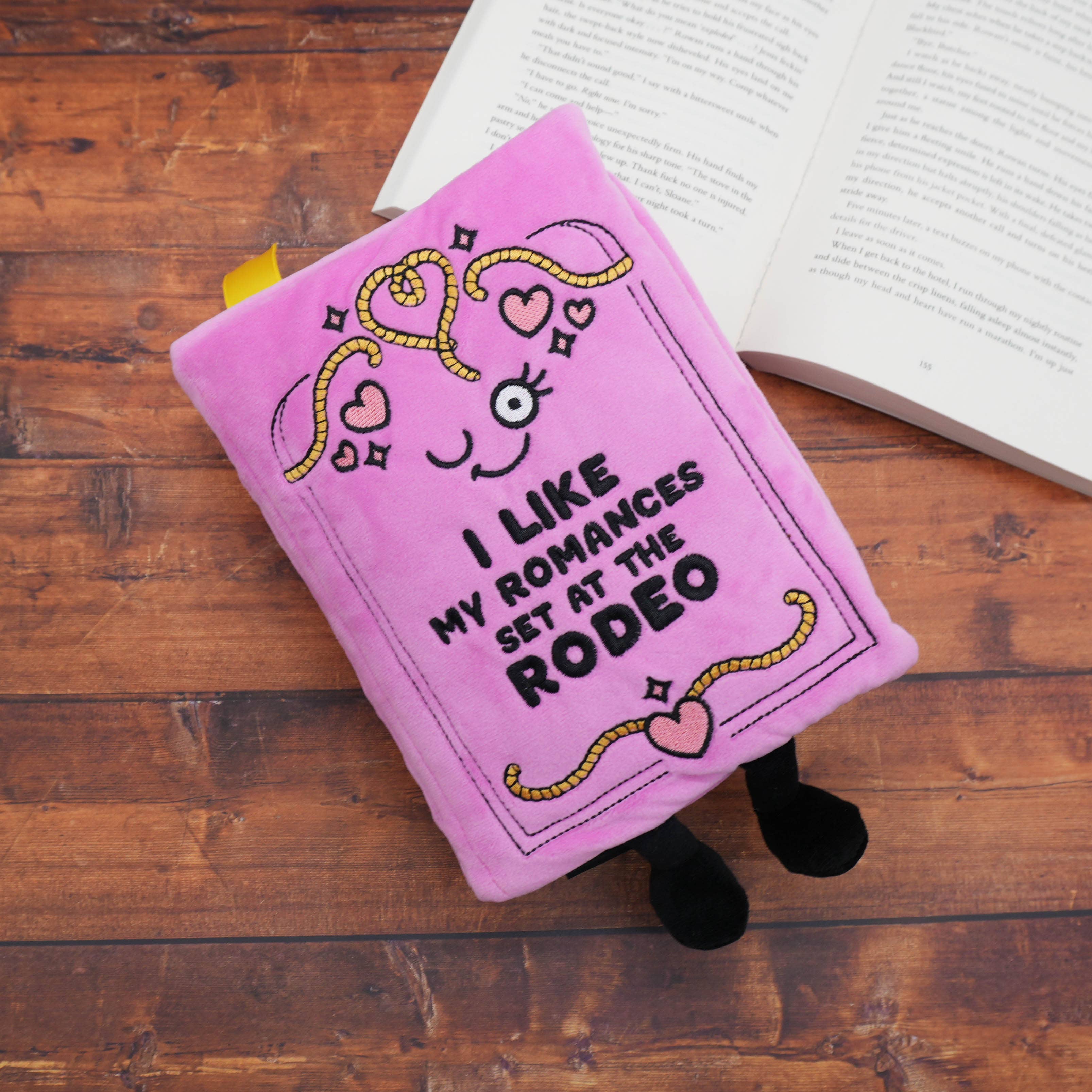 "I Like My Romances Set At The Rodeo" Book Plush