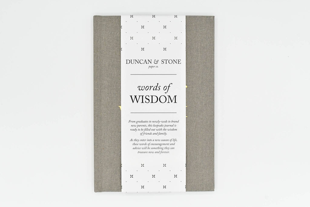 Words of Wisdom Journal for Wedding Guest Book | Graduation
