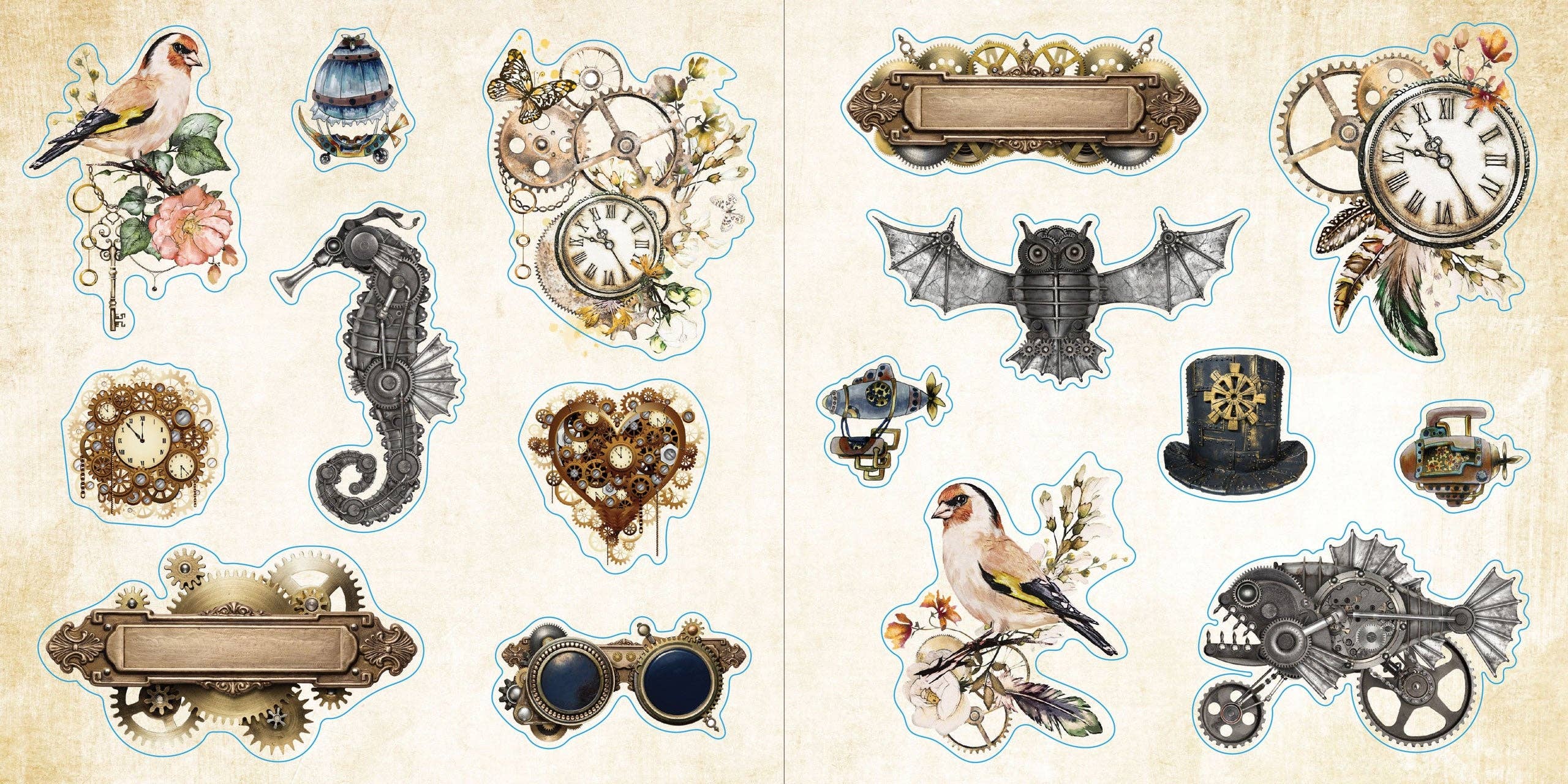 Sticker Book - Loads of Ephemera (580 stickers)