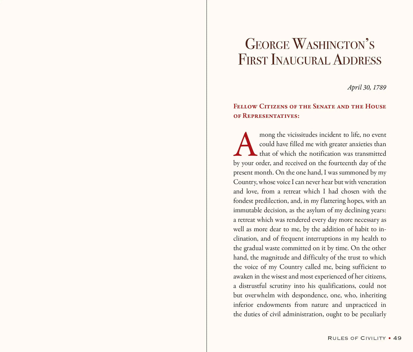 George Washington's Rules of Civility and Decent Behavior in Company and Conversation