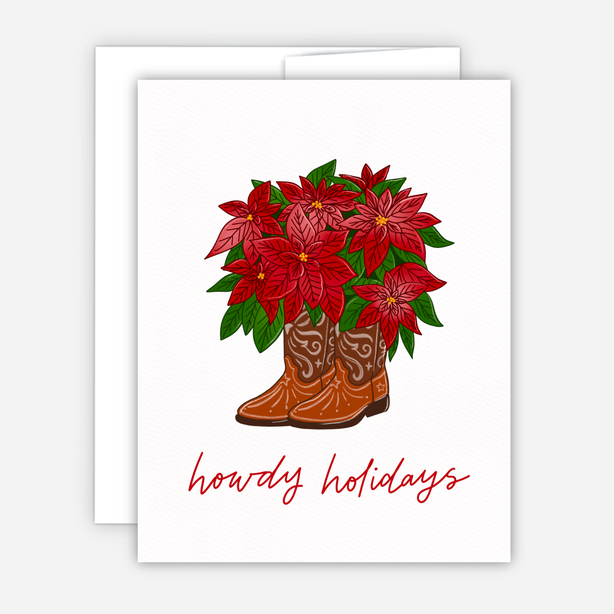 Greeting Card - Howdy Holidays Christmas Card