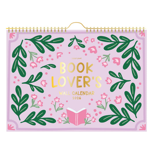 Book Lover's 2026 Spiral Hanging Wall Calendar