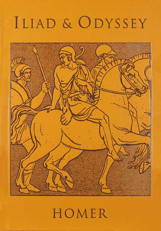 Iliad & Odyssey by Homer: Embossed Leather
