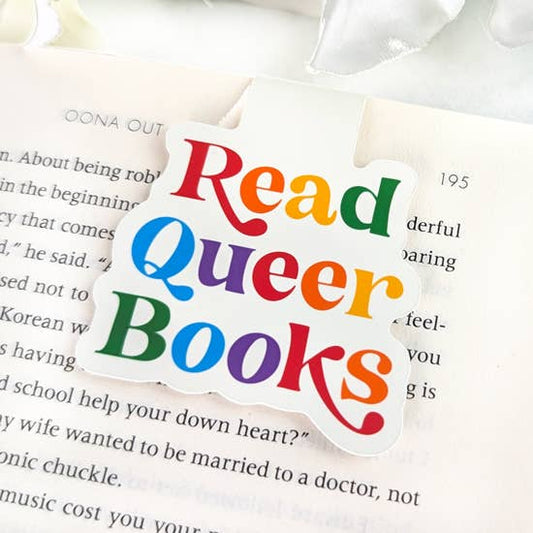 Magnetic Bookmark - Read Queer Books - Pride bookmark LGBTQ+