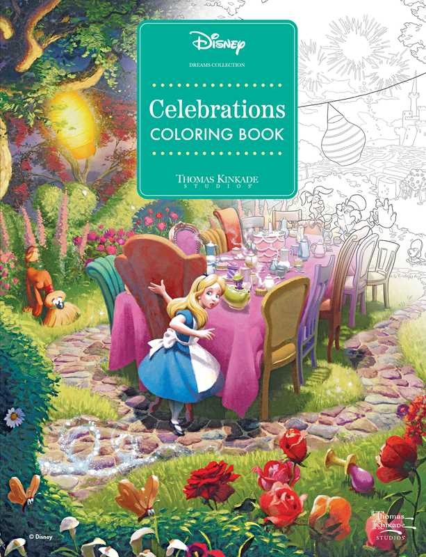 Coloring Book - Disney Dreams Collection Thomas Kinkade Studios Celebrations
