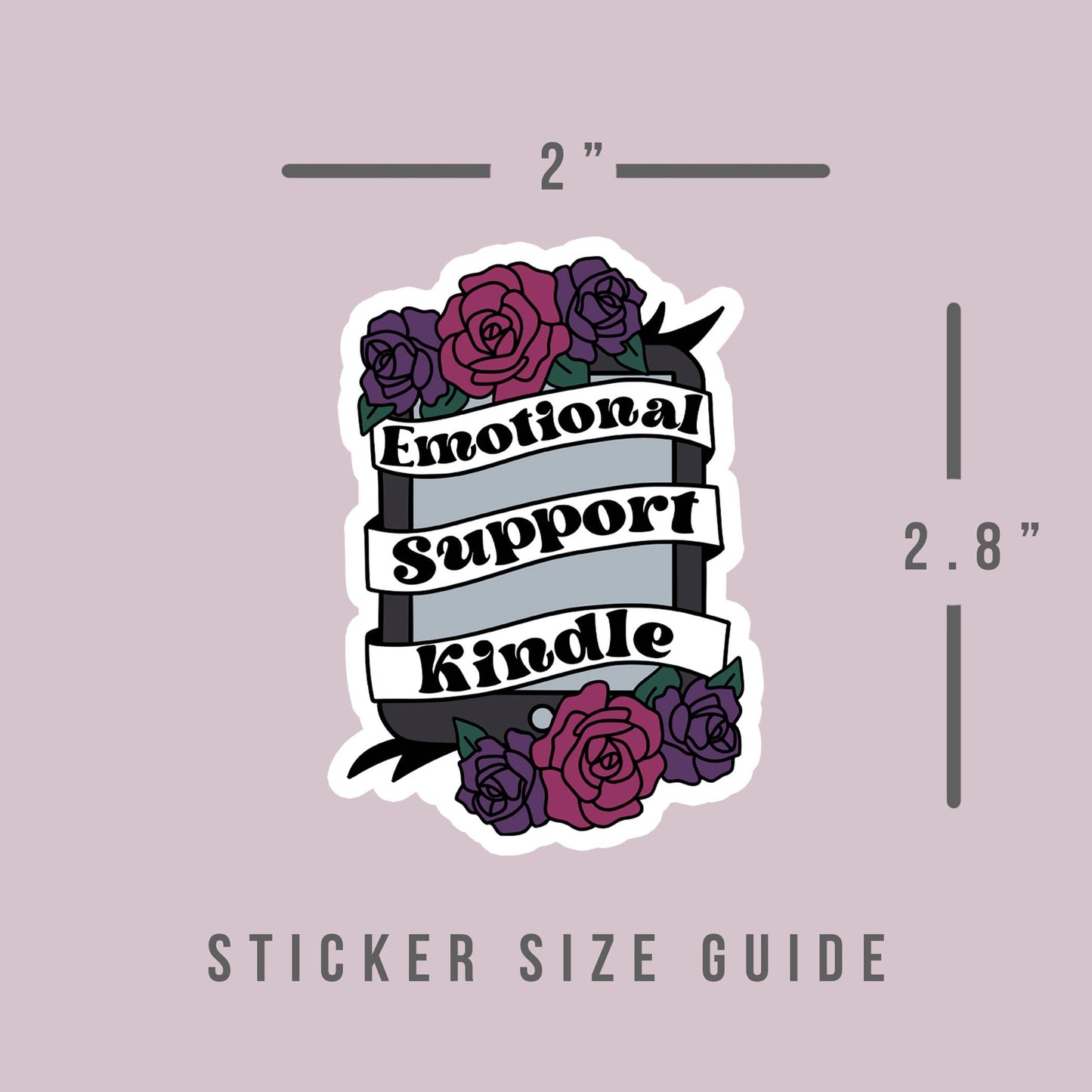 Alliterates - Emotional Support Kindle Sticker