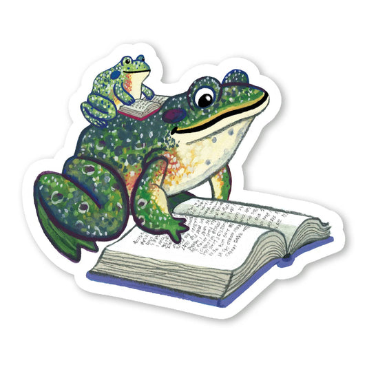 Book Frog Sticker