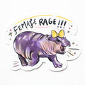 Female Rage Vinyl Sticker