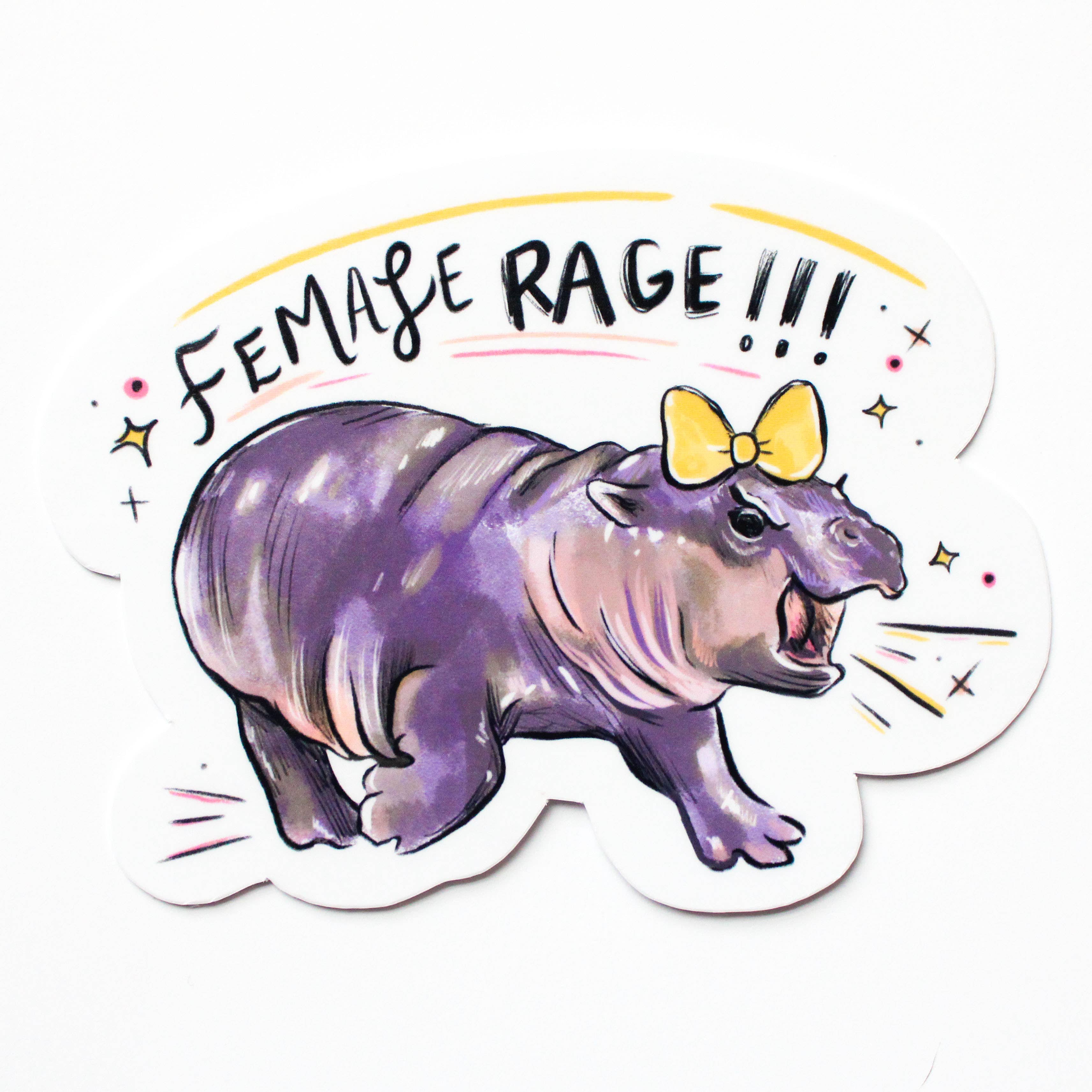 Female Rage Vinyl Sticker
