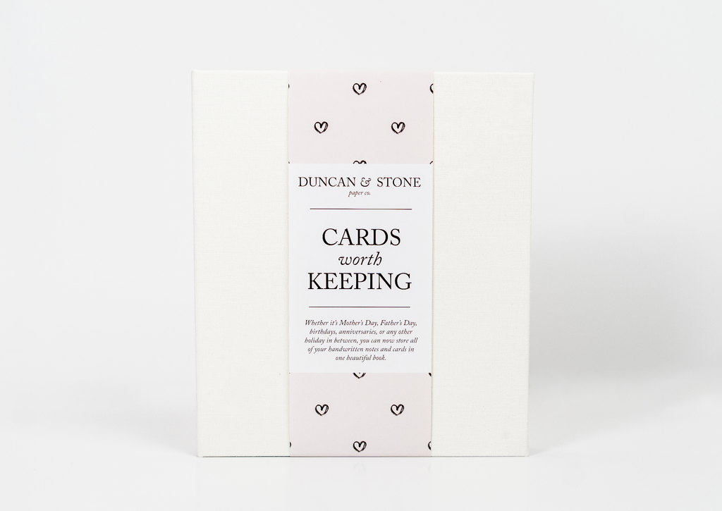 Cards Worth Keeping Journal | Birthday Card Organizer Book: Pink