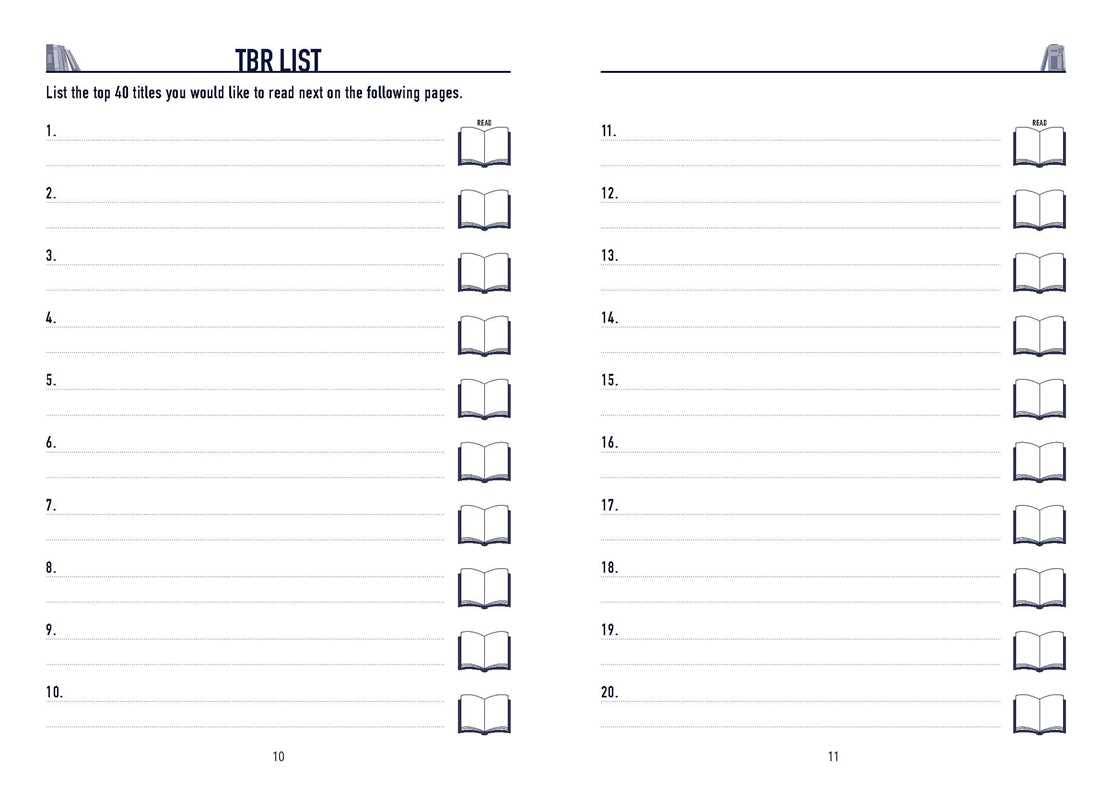 Book Lover's Journal